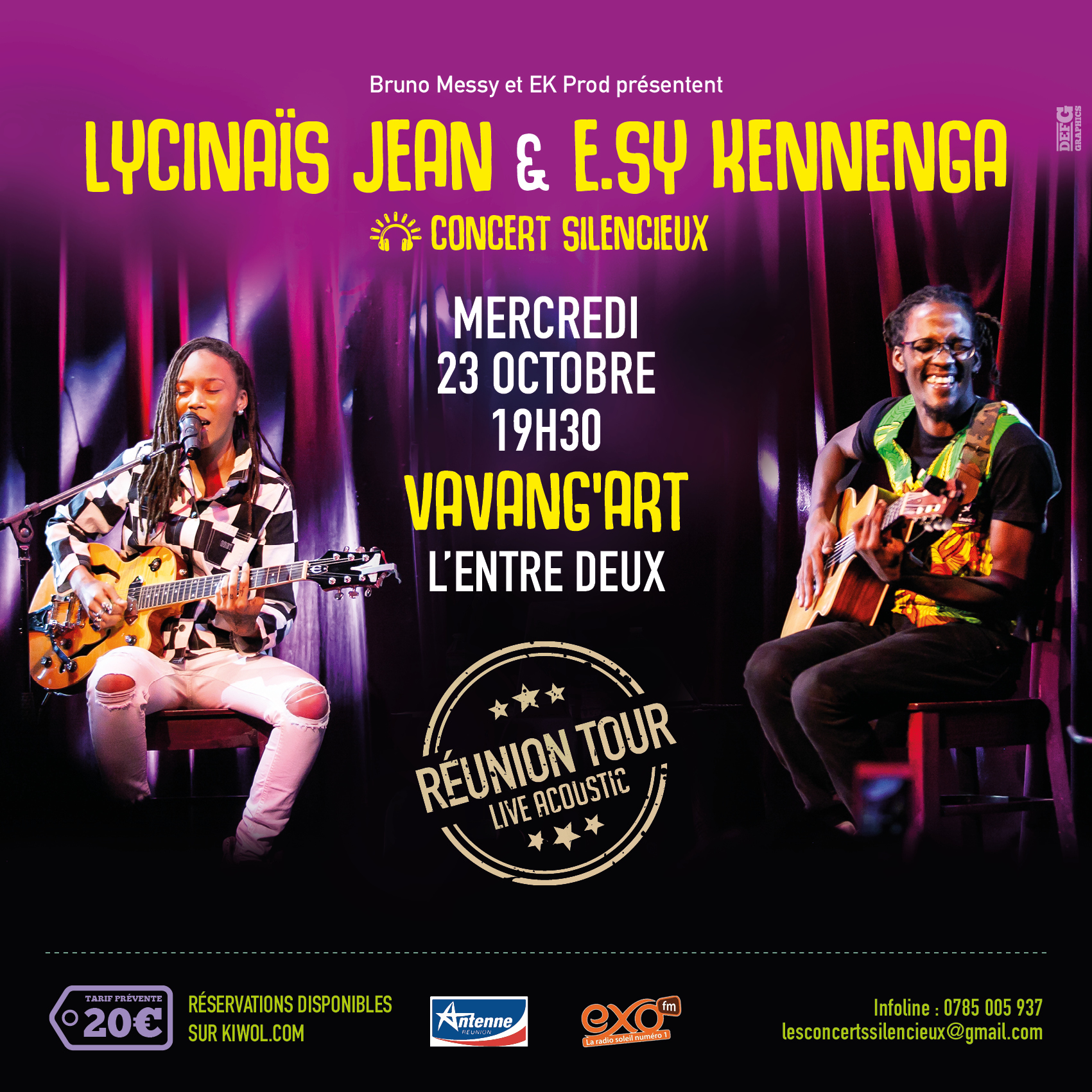 LYCINAÏS JEAN & E.SY KENNENGA -En DUO - Concert Live Acoustique - (Silencieux) – a L'ENTRE-DEUX à La REUNION