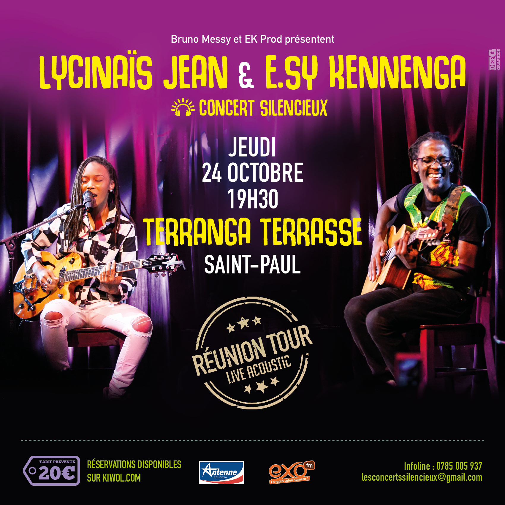 LYCINAÏS JEAN & E.SY KENNENGA -En DUO - Concert Live Acoustique - (Silencieux) – a SAINT-PAUL à La REUNION