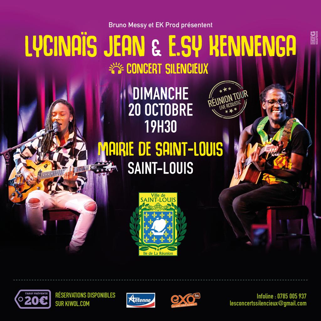 LYCINAÏS JEAN & E.SY KENNENGA -En DUO - Concert Live Acoustique - (Silencieux) – a SAINT-LOUIS à La REUNION