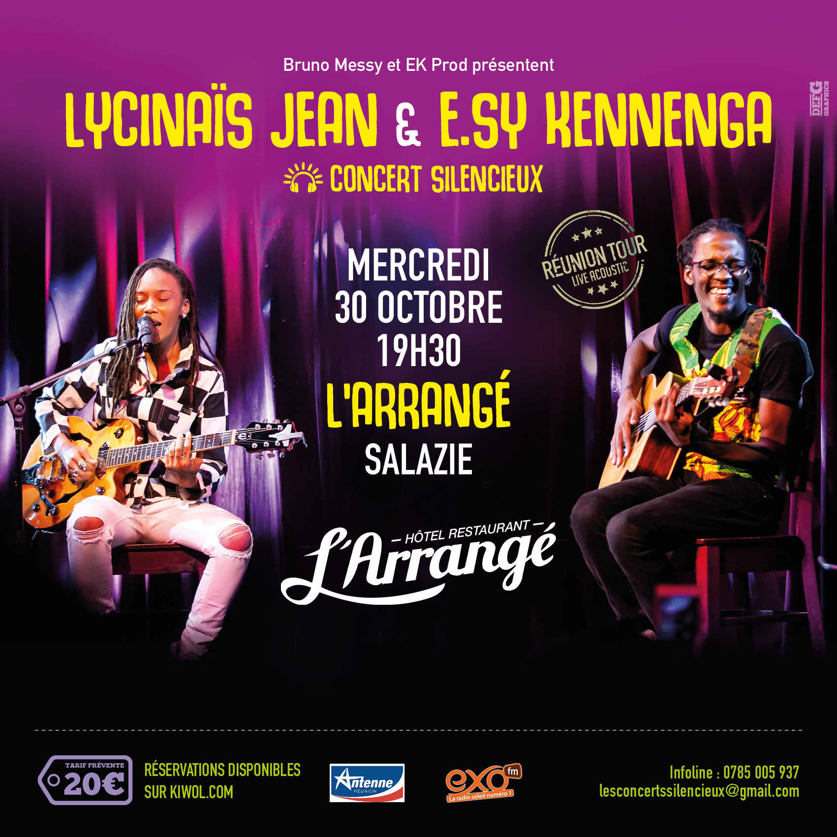 LYCINAÏS JEAN & E.SY KENNENGA -En DUO - Concert Live Acoustique - (Silencieux) – a SALAZIE à La REUNION