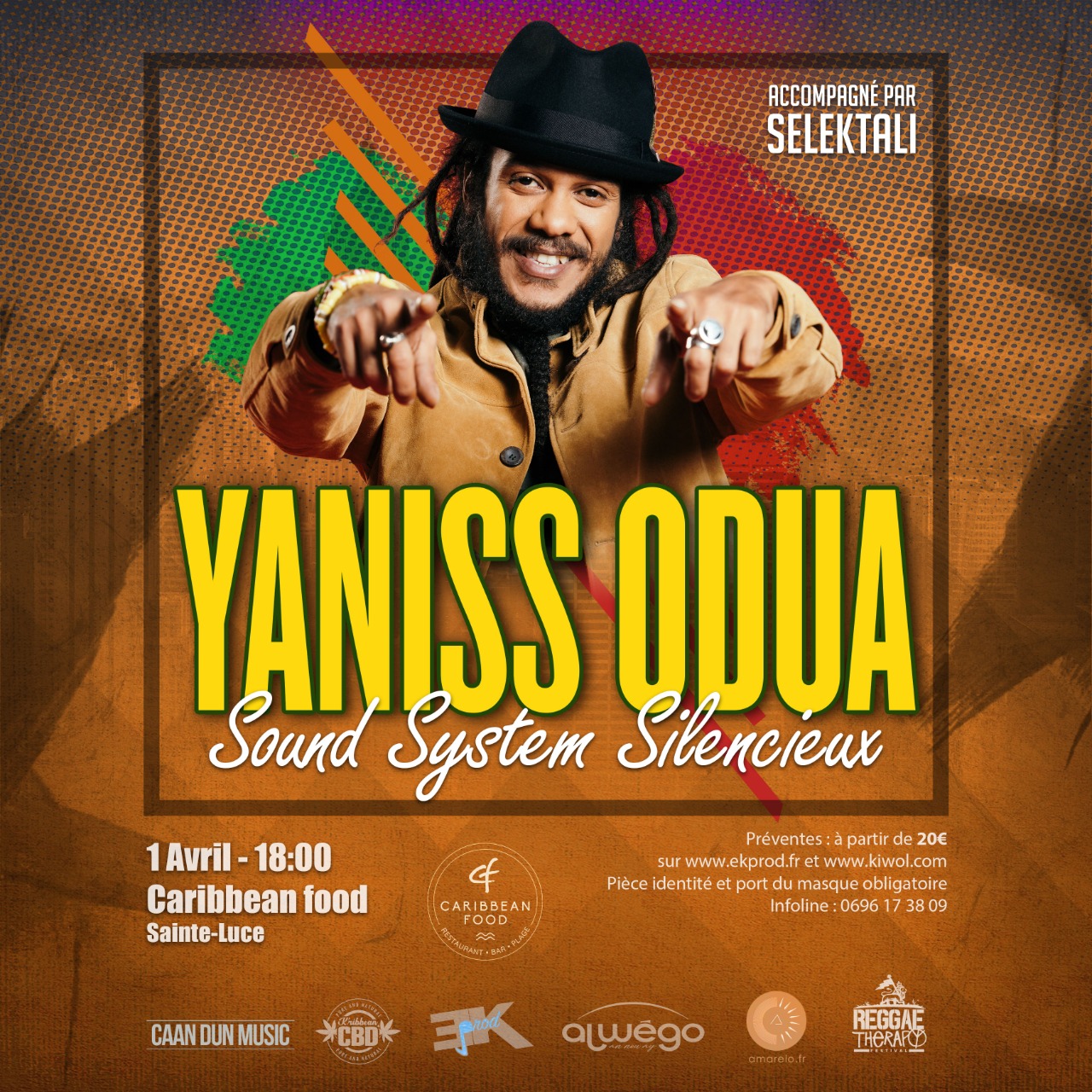 YANISS ODUA - SOUND SYSTEM SILENCIEUX - CARIBBEAN FOOD STE LUCE 