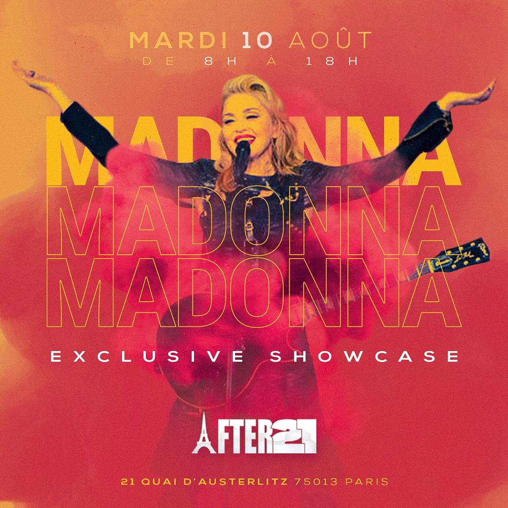 Madonna en Showcase Exclusif 